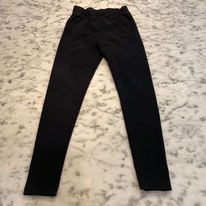 Girls Lands End Black Leggings Size Medium